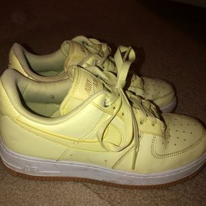 Nike lime Air Force 1’s